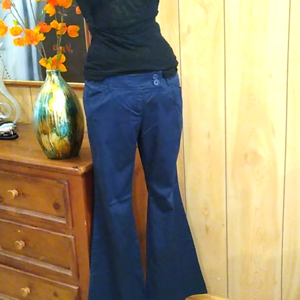Pants flare stretchable